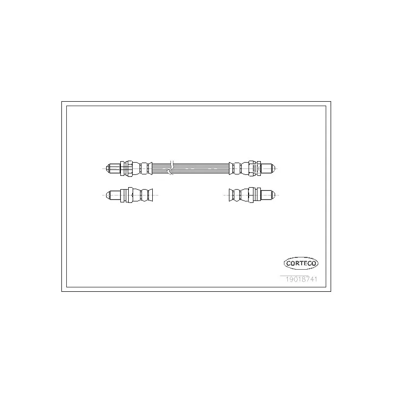 Flexible de frein CORTECO 19018741