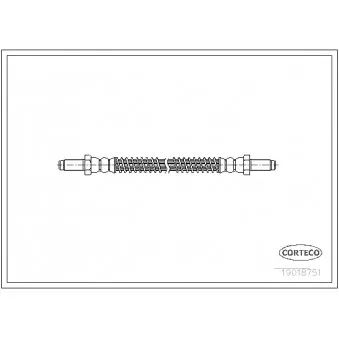 Flexible de frein CORTECO 19018751