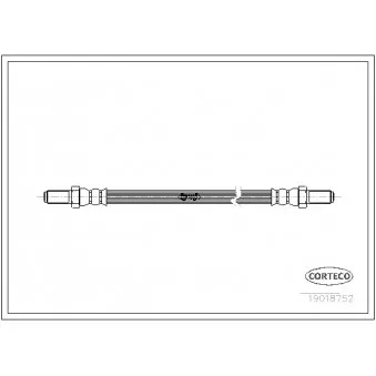 Flexible de frein CORTECO 19018752