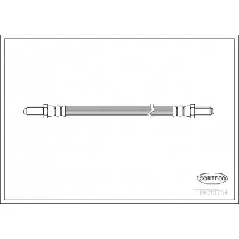 Flexible de frein CORTECO 19018754
