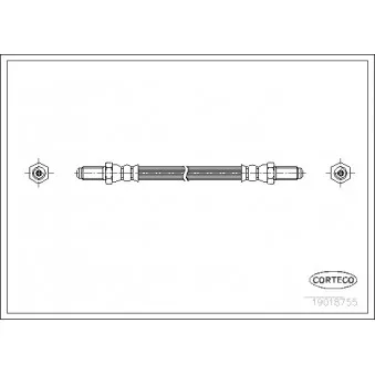 Flexible de frein CORTECO 19018755