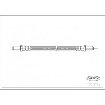 Flexible de frein CORTECO 19018758