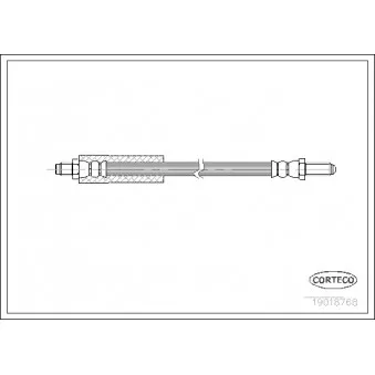 Flexible de frein CORTECO 19018768