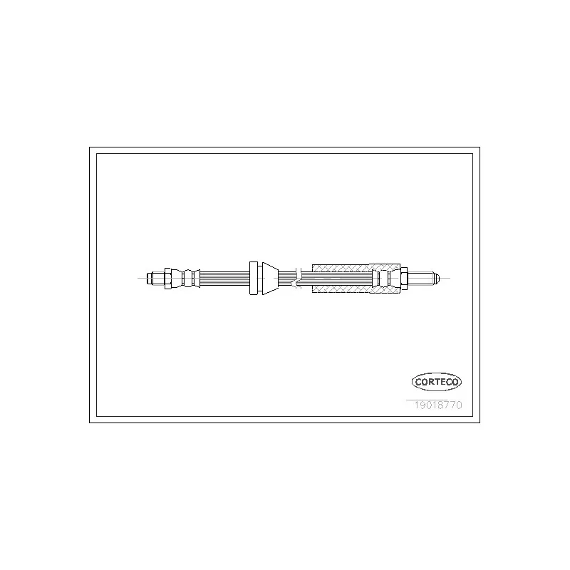 Flexible de frein CORTECO 19018770