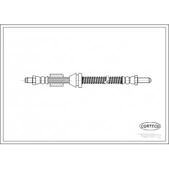 Flexible de frein CORTECO 19018772