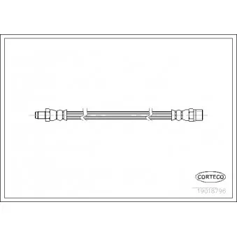 Flexible de frein CORTECO 19018796