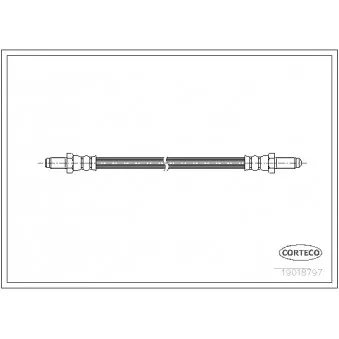 Flexible de frein CORTECO 19018797