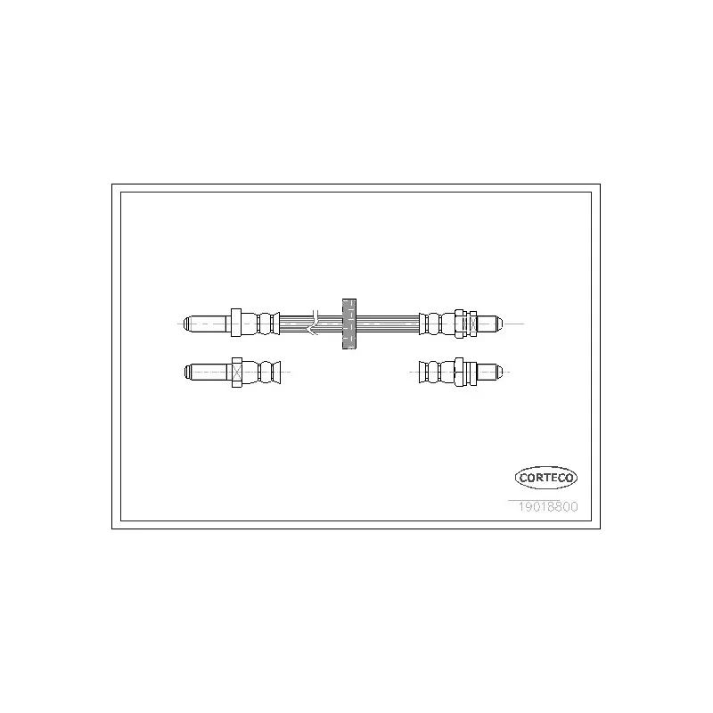 Flexible de frein CORTECO 19018800