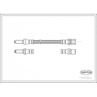 Flexible de frein CORTECO 19018801