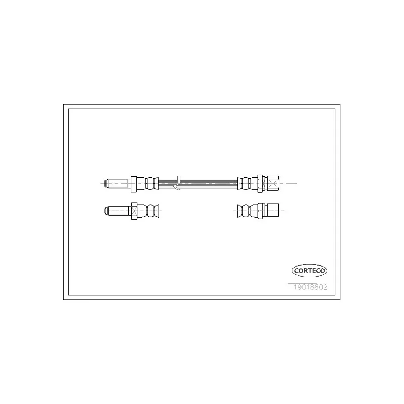 Flexible de frein CORTECO 19018802