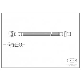 Flexible de frein CORTECO 19018806