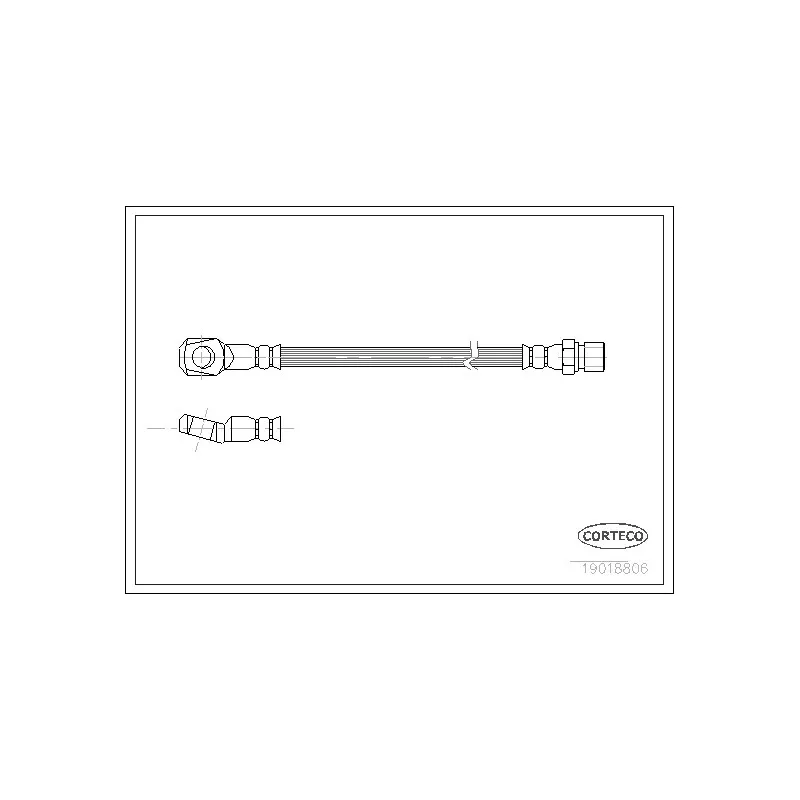 Flexible de frein CORTECO 19018806
