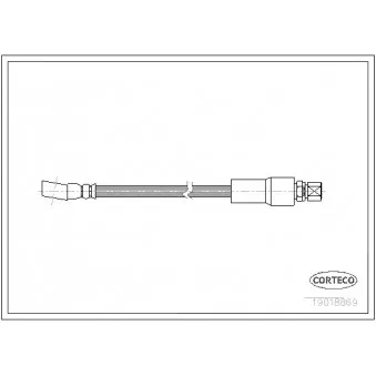 Flexible de frein CORTECO 19018869