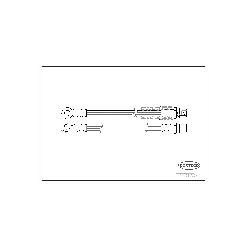 Flexible de frein CORTECO 19018870