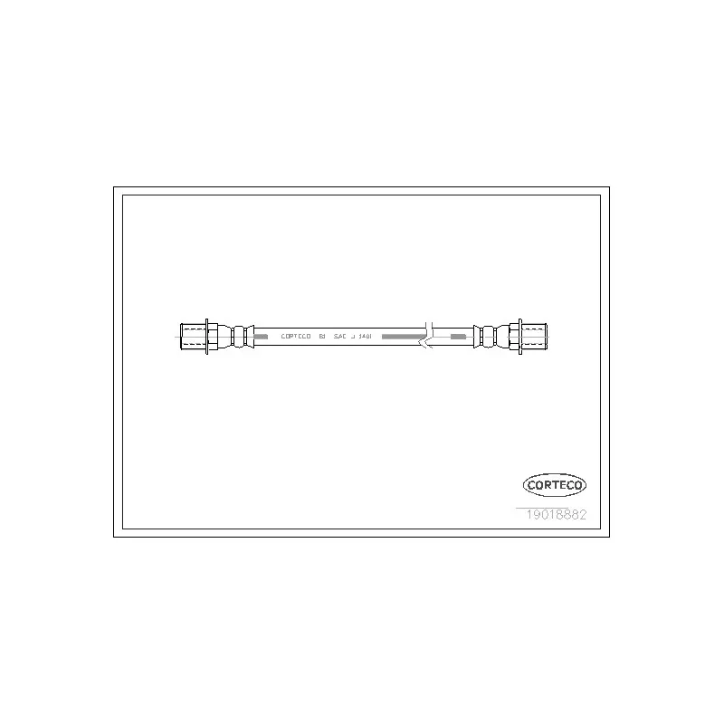 Flexible de frein CORTECO 19018882