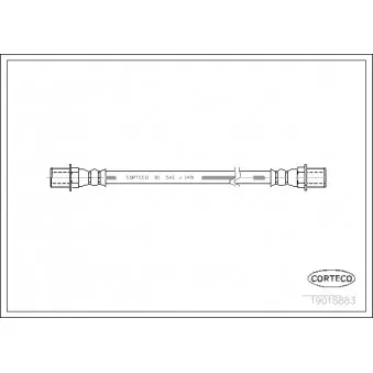 Flexible de frein CORTECO 19018883