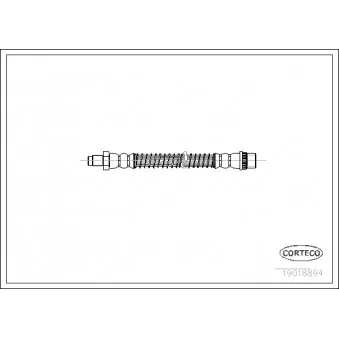 Flexible de frein CORTECO 19018894