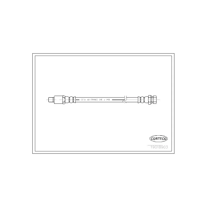 Flexible de frein CORTECO 19018903