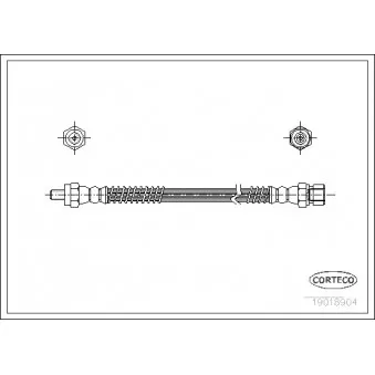 Flexible de frein CORTECO 19018904