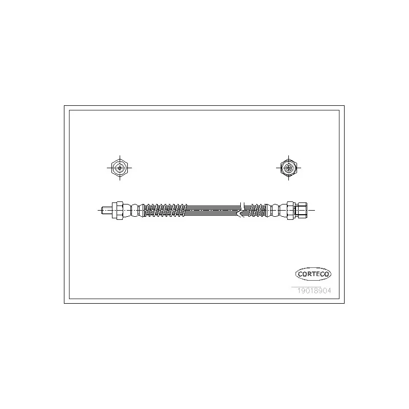 Flexible de frein CORTECO 19018904