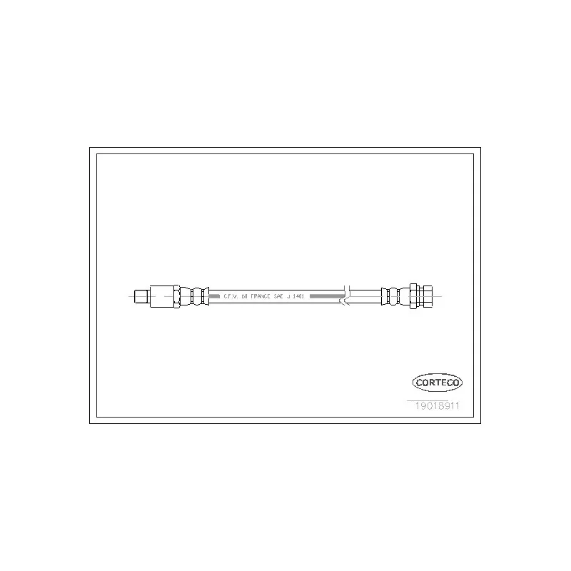 Flexible de frein CORTECO 19018911
