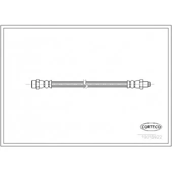Flexible de frein CORTECO 19018922