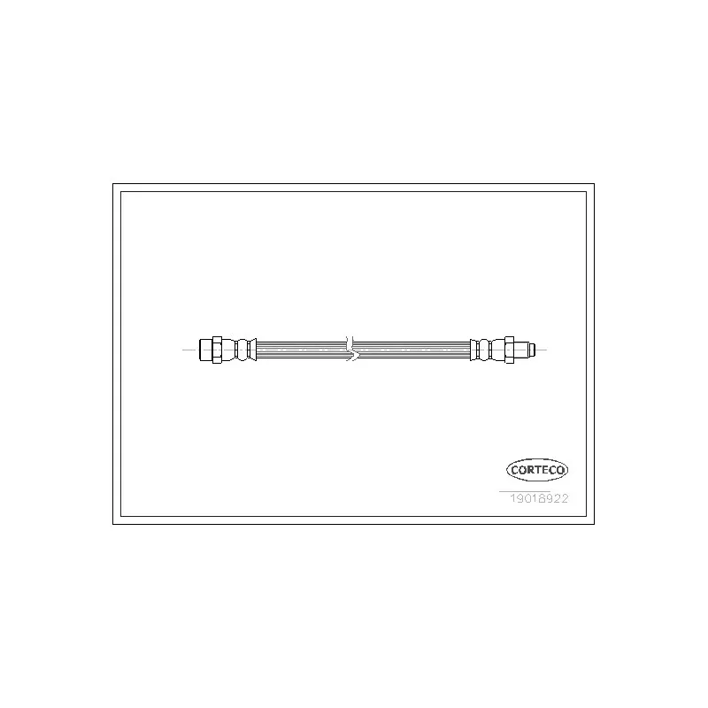 Flexible de frein CORTECO 19018922