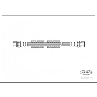 Flexible de frein CORTECO 19018923