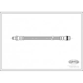Flexible de frein CORTECO 19019105