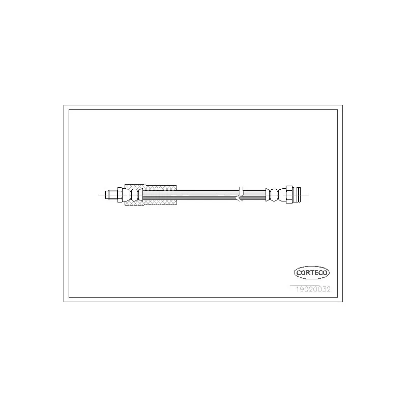Flexible de frein CORTECO 19020032