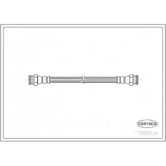 Flexible de frein CORTECO 19020126