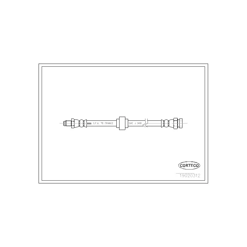 Flexible de frein CORTECO 19020312