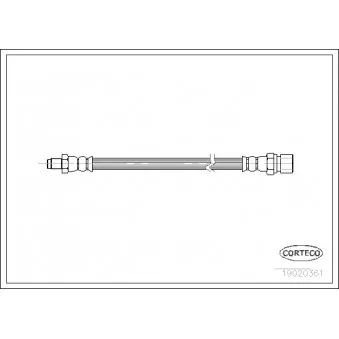 Flexible de frein CORTECO 19020361