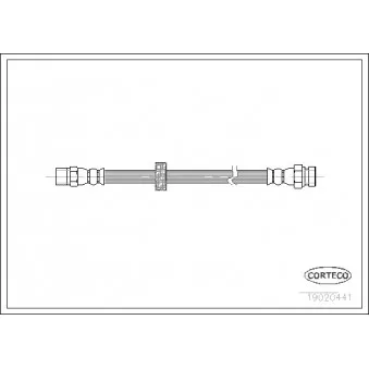 Flexible de frein CORTECO 19020441
