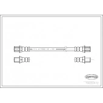 Flexible de frein CORTECO 19020472