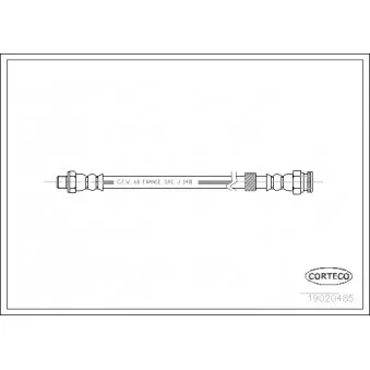Flexible de frein CORTECO 19020485