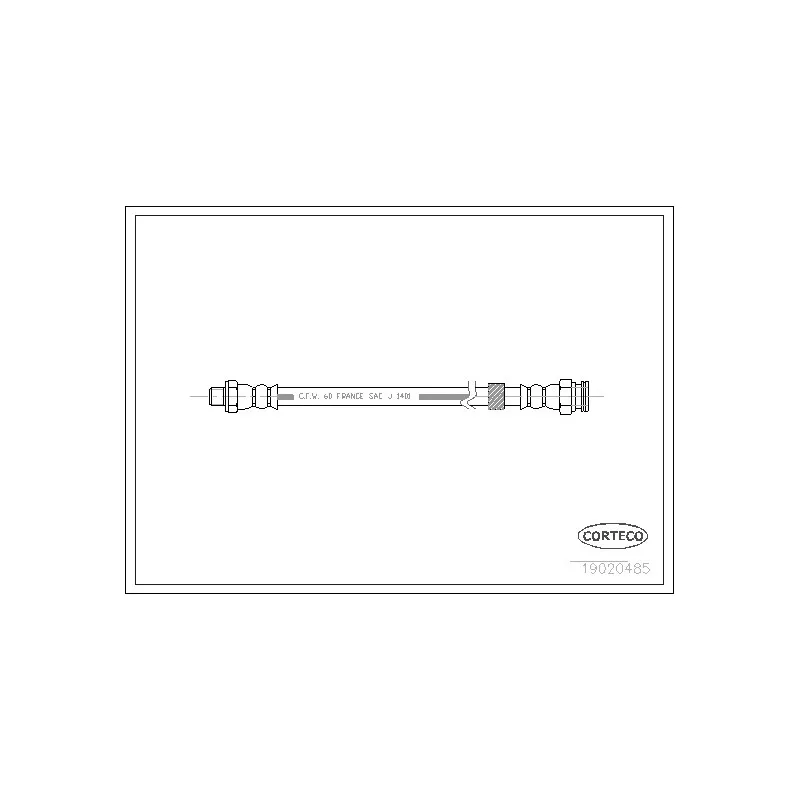 Flexible de frein CORTECO 19020485