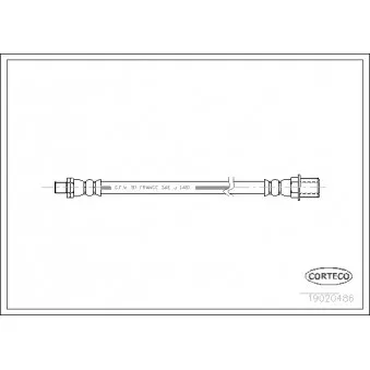 Flexible de frein CORTECO 19020486