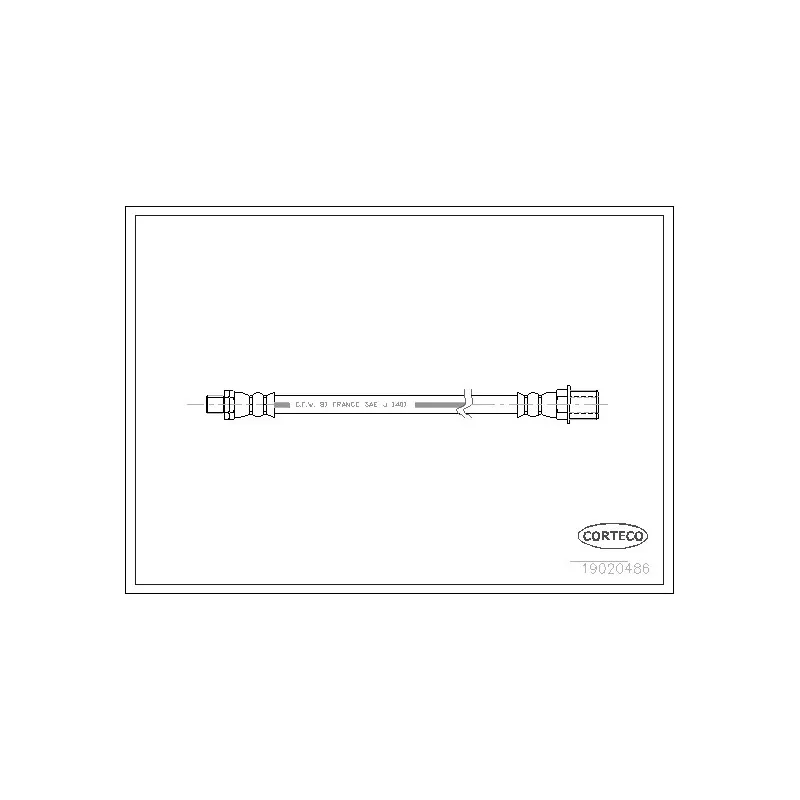 Flexible de frein CORTECO 19020486