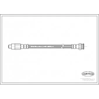 Flexible de frein CORTECO 19020487