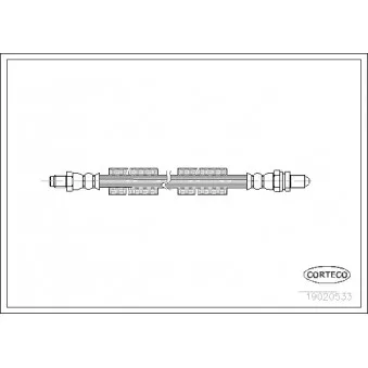 Flexible de frein CORTECO 19020533