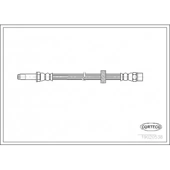 Flexible de frein CORTECO 19020538