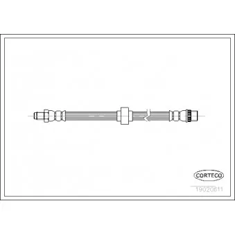 Flexible de frein CORTECO 19020611