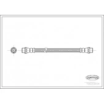 Flexible de frein CORTECO 19020654