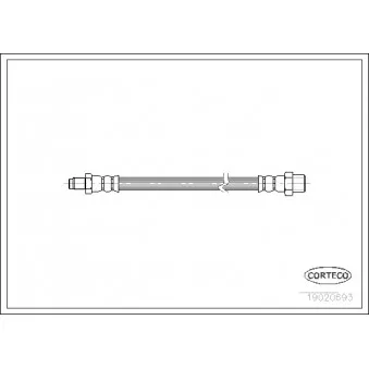 Flexible de frein CORTECO 19020693