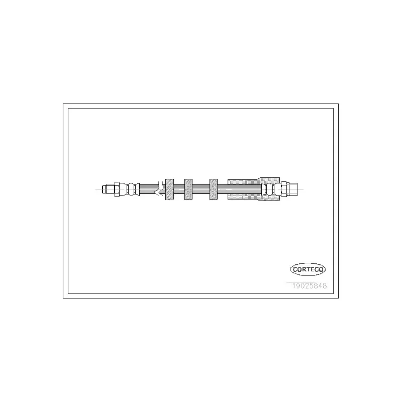 Flexible de frein CORTECO 19025848
