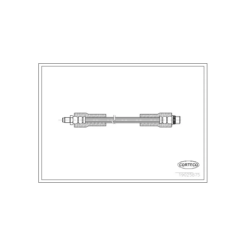 Flexible de frein CORTECO 19025875