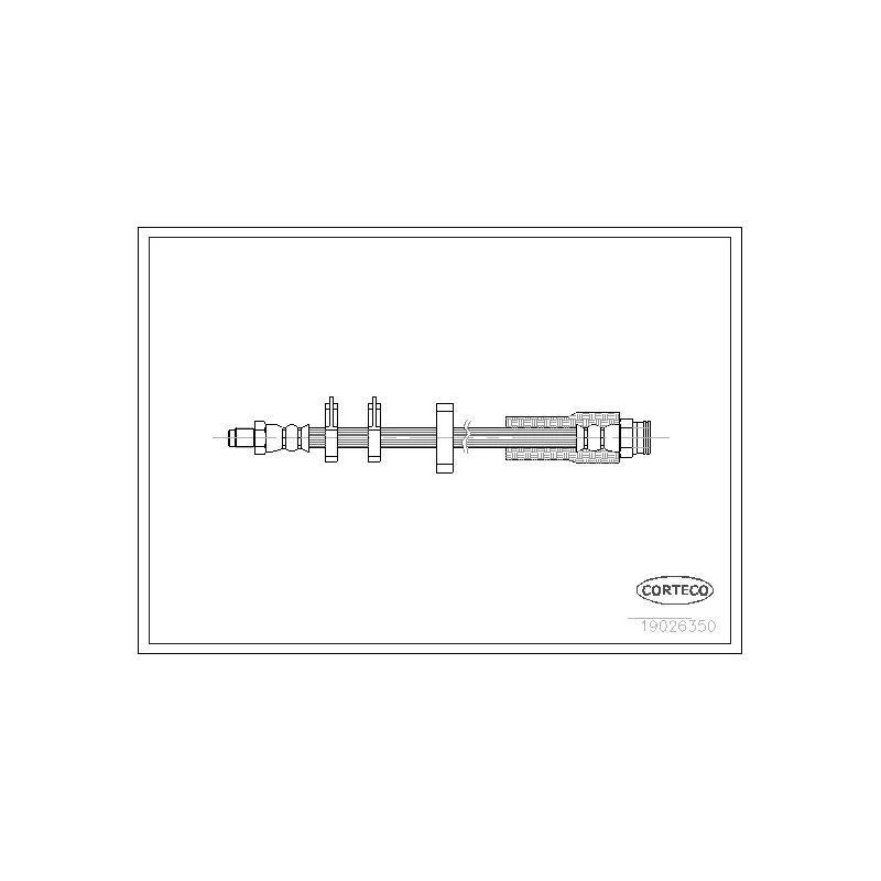 Flexible de frein CORTECO 19026350