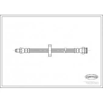 Flexible de frein CORTECO 19026383