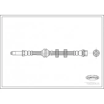 Flexible de frein CORTECO 19026425